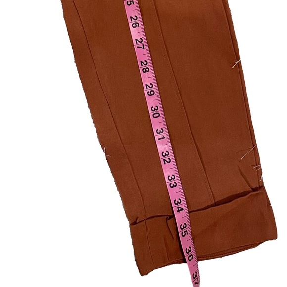 A NEW DAY -size 4 button and zip pant rusty orange straight leg pants. - Picture 6 of 7